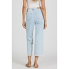 image:imageDEAR JOHN Holly Womens Straight Leg Jeans High Rise Cropped Comfortable Stretch Raw HemBubble Bath