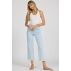image:imageDEAR JOHN Holly Womens Straight Leg Jeans High Rise Cropped Comfortable Stretch Raw HemBubble Bath