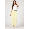 image:imageDEAR JOHN Holly Womens Straight Leg Jeans High Rise Cropped Comfortable Stretch Raw HemWax Yellow