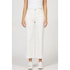 image:imageDEAR JOHN Holly Womens Straight Leg Jeans High Rise Cropped Comfortable Stretch Raw HemWhite