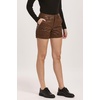 image:imageDEAR JOHN North Hampton Shorts Womens Mid Rise Trouser Leg Cuffed Hem Classic Comfort Stretch FitBrown Snake