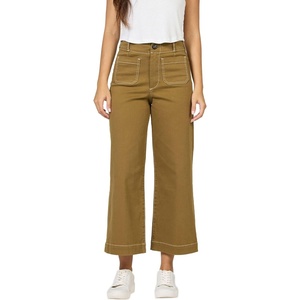 image:imageDEAR JOHN Audrey Wide Leg Jeans for Women Cropped Inseam Classic Comfort Stretch DenimMoss