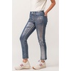 image:imageDEAR JOHN Blaire Straight Leg Jeans Womens Mid Rise Ankle Length Inseam Comfort Stretch Classic Denim Fit PantSilver Foil
