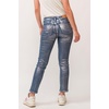 image:imageDEAR JOHN Blaire Straight Leg Jeans Womens Mid Rise Ankle Length Inseam Comfort Stretch Classic Denim Fit PantSilver Foil