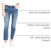 image:imageDEAR JOHN Blaire Straight Leg Jeans Womens Mid Rise Ankle Length Inseam Comfort Stretch Classic Denim Fit PantSouth Bay