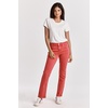 image:imageDEAR JOHN Blaire Straight Leg Jeans Womens Mid Rise Ankle Length Inseam Comfort Stretch Classic Denim Fit PantViva Magenta