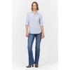 image:imageDEAR JOHN Galina Novelty ButttonDown Long Sleeve Womens ShirtCampus Blue Stripe