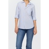 image:imageDEAR JOHN Galina Novelty ButttonDown Long Sleeve Womens ShirtCampus Blue Stripe