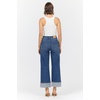 image:imageDEAR JOHN Lily High Rise Straight Leg Cropped Jeans for Women Cuffed Hem Stretch DenimFrench Street