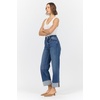 image:imageDEAR JOHN Lily High Rise Straight Leg Cropped Jeans for Women Cuffed Hem Stretch DenimFrench Street