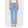 image:imageDEAR JOHN Lily High Rise Straight Leg Cropped Jeans for Women Cuffed Hem Stretch DenimMonorail