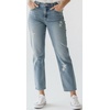 image:imageDEAR JOHN Taylor Mid Rise Straight Leg Jeans for Women Clean Hem Stretch DenimStarboard