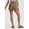 image:imageDEAR JOHN Tiffany Denim Skirt Womens Mid Rise Cargo Pocket Pleated Mini Skirt Rigid Denim Structured Fit Modern Utility Style  Evergreen  30