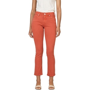 image:imageDEAR JOHN Blaire Straight Leg Jeans Womens Mid Rise Ankle Length Inseam Comfort Stretch Classic Denim Fit PantBurnt Brick