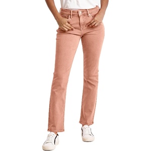 image:imageDEAR JOHN Blaire Straight Leg Jeans Womens Mid Rise Ankle Length Inseam Comfort Stretch Classic Denim Fit PantItalian Clay