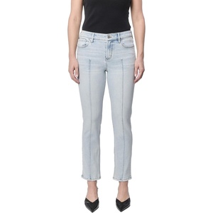 image:imageDEAR JOHN Blaire Straight Leg Jeans Womens Mid Rise Ankle Length Inseam Comfort Stretch Classic Denim Fit PantPositano