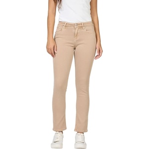 image:imageDEAR JOHN Blaire Straight Leg Jeans Womens Mid Rise Ankle Length Inseam Comfort Stretch Classic Denim Fit PantWarm Taupe