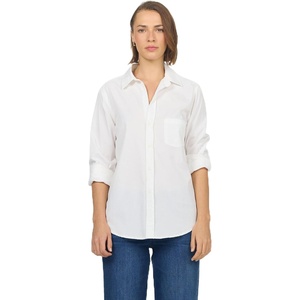 image:imageDEAR JOHN Galina Novelty ButttonDown Long Sleeve Womens ShirtWhite