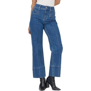 image:imageDEAR JOHN Lily High Rise Straight Leg Cropped Jeans for Women Cuffed Hem Stretch DenimBelby