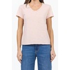 image:imageDEAR JOHN Vanya Short Sleeve Vee Neck Womens Slub Tee Knit Relaxed Fit ShirtRose Smoke