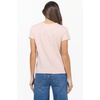 image:imageDEAR JOHN Vanya Short Sleeve Vee Neck Womens Slub Tee Knit Relaxed Fit ShirtRose Smoke