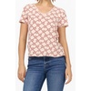 image:imageDEAR JOHN Vanya Short Sleeve Vee Neck Womens Slub Tee Knit Relaxed Fit ShirtWaverly Knot