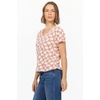 image:imageDEAR JOHN Vanya Short Sleeve Vee Neck Womens Slub Tee Knit Relaxed Fit ShirtWaverly Knot