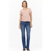 image:imageDEAR JOHN Vanya Short Sleeve Vee Neck Womens Slub Tee Knit Relaxed Fit ShirtWaverly Knot
