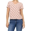 image:imageDEAR JOHN Vanya Short Sleeve Vee Neck Womens Slub Tee Knit Relaxed Fit ShirtWaverly Knot