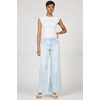 image:imageDEAR JOHN Micah Jean Womens Mid Rise Wide Leg Cut Off Hem DenimFlora Blue