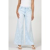 image:imageDEAR JOHN Micah Jean Womens Mid Rise Wide Leg Cut Off Hem DenimFlora Blue