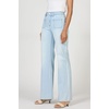 image:imageDEAR JOHN Micah Jean Womens Mid Rise Wide Leg Cut Off Hem DenimMisty Cloud