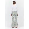 image:imageDEAR JOHN Micah Jean Womens Mid Rise Wide Leg Cut Off Hem DenimSea Glass Garden