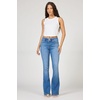 image:imageDEAR JOHN Rosa Flare Jeans Womens Classic Fit Mid Rise Long Length Clean Hem  Amery  30