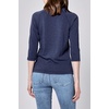 image:imageDEAR JOHN Sonoma Tee Womens Relaxed Fit Slub Jersey Crew Neck 34 Sleeve TopBlack Iris