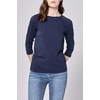 image:imageDEAR JOHN Sonoma Tee Womens Relaxed Fit Slub Jersey Crew Neck 34 Sleeve TopBlack Iris