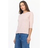 image:imageDEAR JOHN Sonoma Tee Womens Relaxed Fit Slub Jersey Crew Neck 34 Sleeve TopRose Smoke