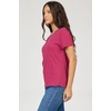 image:imageDEAR JOHN Unity Crew Neck Womens Short Sleeve Relaxed Fit Womens TopBeaujolais