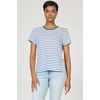 image:imageDEAR JOHN Unity Crew Neck Womens Short Sleeve Relaxed Fit Womens TopRiviera Stripes