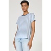 image:imageDEAR JOHN Unity Crew Neck Womens Short Sleeve Relaxed Fit Womens TopRiviera Stripes