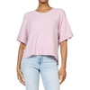 image:imageDEAR JOHN Catrina Sweater Womens Relaxed Fit Soft Yarn Crew Neck Short Sleeve Knit PulloverVivid Lilac