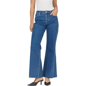 image:imageDEAR JOHN Micah Jean Womens Mid Rise Wide Leg Cut Off Hem DenimBelby