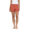 image:imageDEAR JOHN Carlisle Utility Shorts Womens High Rise Relaxed Fit Patch Pocket Clean Hem Casual Short Burnt Brick 33