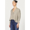 image:imageDEAR JOHN Adelle Top Long Sleeve Popover VNeck Relaxed FitVetiver
