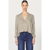 image:imageDEAR JOHN Adelle Top Long Sleeve Popover VNeck Relaxed FitVetiver