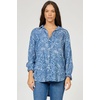 image:imageDEAR JOHN Galina Novelty Shirt Womens Relaxed Fit Tencel Button Front Long Sleeve Collared Top  Avalon  XSmall