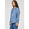 image:imageDEAR JOHN Galina Novelty Shirt Womens Relaxed Fit Tencel Button Front Long Sleeve Collared Top  Avalon  XSmall