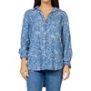image:imageDEAR JOHN Galina Novelty Shirt Womens Relaxed Fit Tencel Button Front Long Sleeve Collared Top  Avalon  XSmall