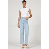 image:imageDEAR JOHN Holly Straight Leg Womens Jeans High Rise Full Inseam Comfort Streatch DenimMorning Sky
