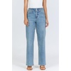 image:imageDEAR JOHN Holly Straight Leg Womens Jeans High Rise Full Inseam Comfort Streatch DenimSeafoam Breeze